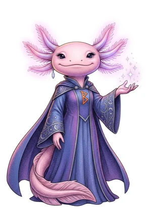 Lumi the axolotl